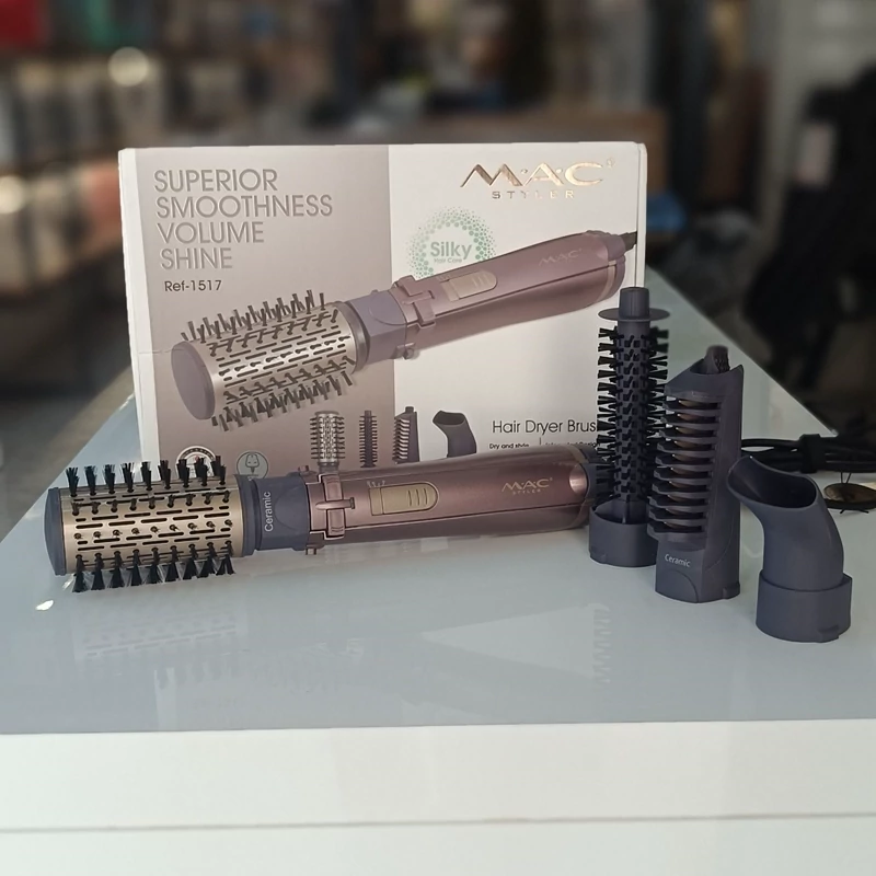سشوار برس دار 4 کاره MAC Styler مدل Ref-1517 حجم دهی، صاف کردن و حالت دهی در یک قدم