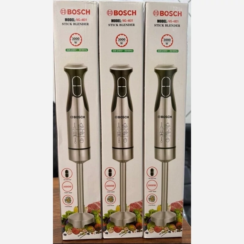 گوشتکوب تک کاره بوش کد4831  چهار پره طلائی توان3000وات