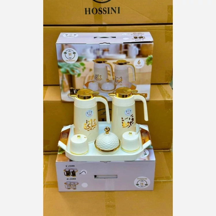 ست فلاسک جفتی سینی و قندان