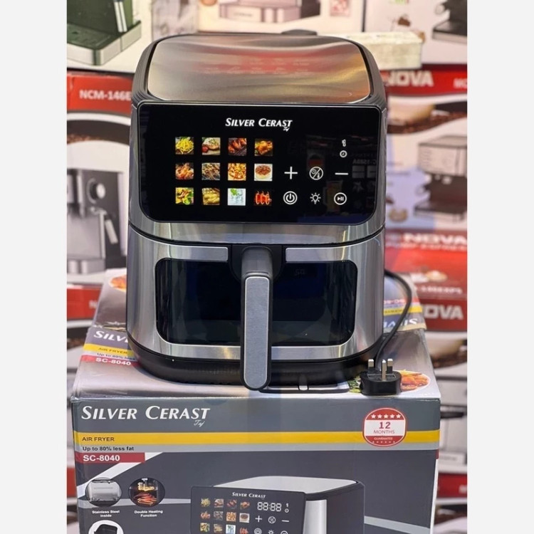 سرخ کن 2 المنت 15 لیتری سیلور کرست اصلی سه شاخ SC8040 تبلتی 2100 وات واقعی
