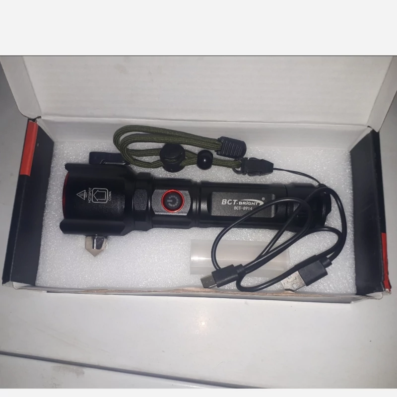 چراغ قوه چکش دار پلیسی شارژی مدل Ruilang RL 2210 ، برد بلند و نور بسیار قوی