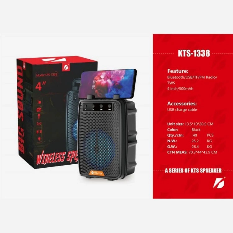 اسپیکر بلوتوثی شارژی مدل KTS 1338 مدل new kanada061