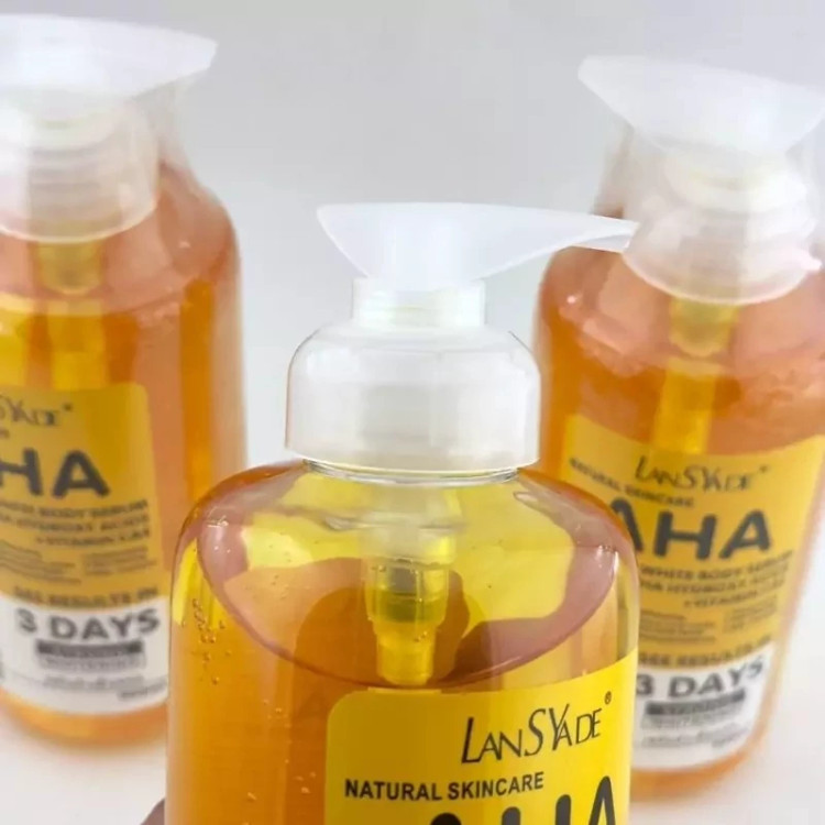 سرم روشن کننده AHA آلفا هیدروکسی اسید لنسیاد 500 میل ( روشن کننده صورت و بدن ) مدل new kanada061