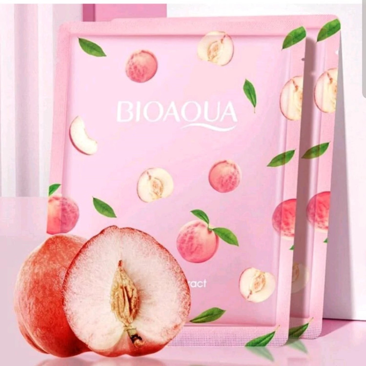 ماسک ورقه ای هلو بیوآکوا(شاداب کننده و نرم کننده پوست صورت) مدل new kanada061