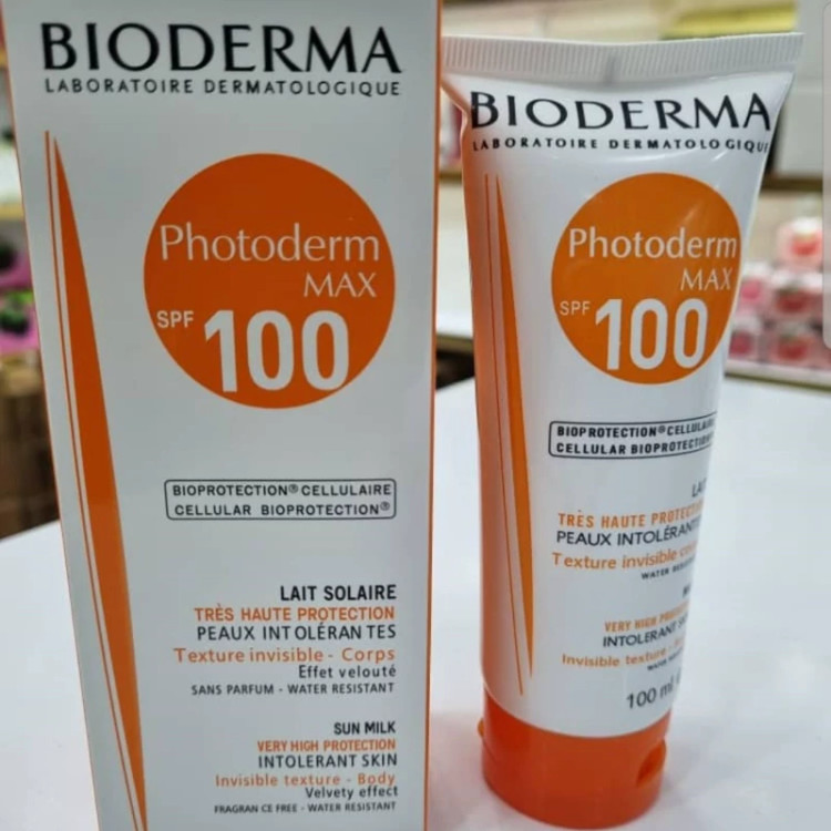 کرم ضدآفتاب بیودرما بی رنگ اصل 100 میل کرم ضد آفتاب بدون رنگ بیودرما اورجینال مدل new kanada061
