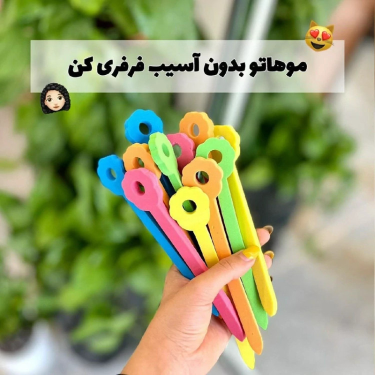 بیگودی فومی 18 عددی فر کننده مو مدل new kanada051