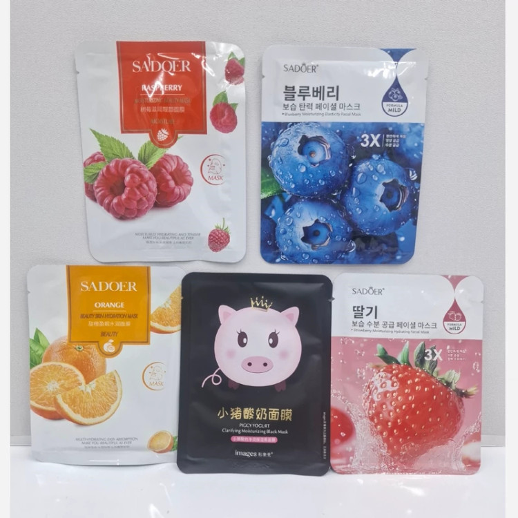 پک 5 عددی ماسک ورقه ای صورت مدل new kanada051