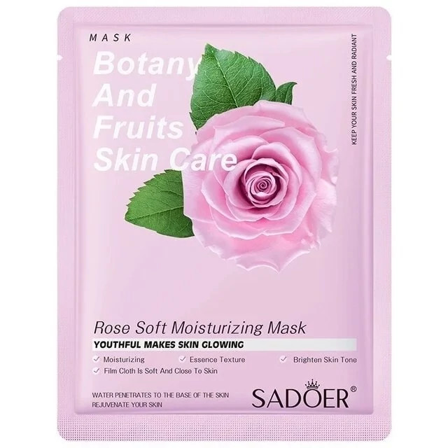 ماسک ورقه ای صورت گل رز مدل new kanada051