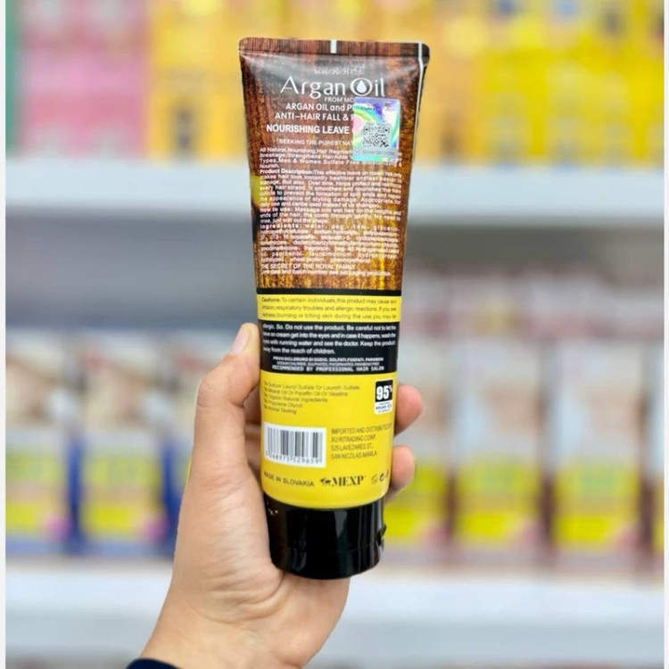 ماسک مو بدون آبکشی آرگان لایتنس ( ماسک مو بعد از حمام) مدل new kanada051
