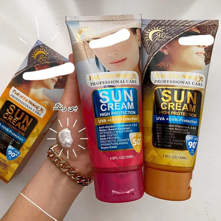 کرم ضدآفتاب بی رنگ وکالی(spf 70) کیفیت عالی مدل new kanada051