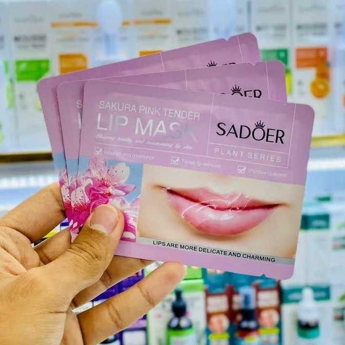 ماسک ورقه ای لب شکوفه گیلاس پچ لب مدل new kanada041
