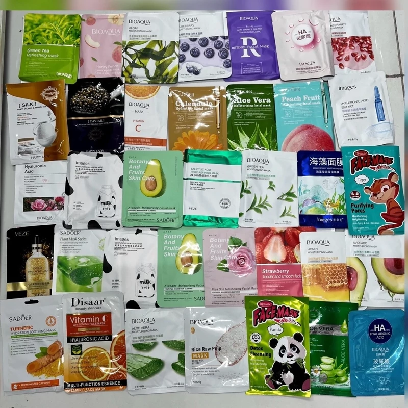 پک 20 عددی ماسک ورقه ای آبرسان صورت در 20 طرح مختلف مدل new kanada041