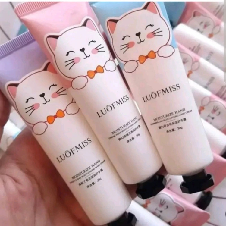 کرم دست مرطوب کننده طرح گربه ای کرم دست مدل new kanada041