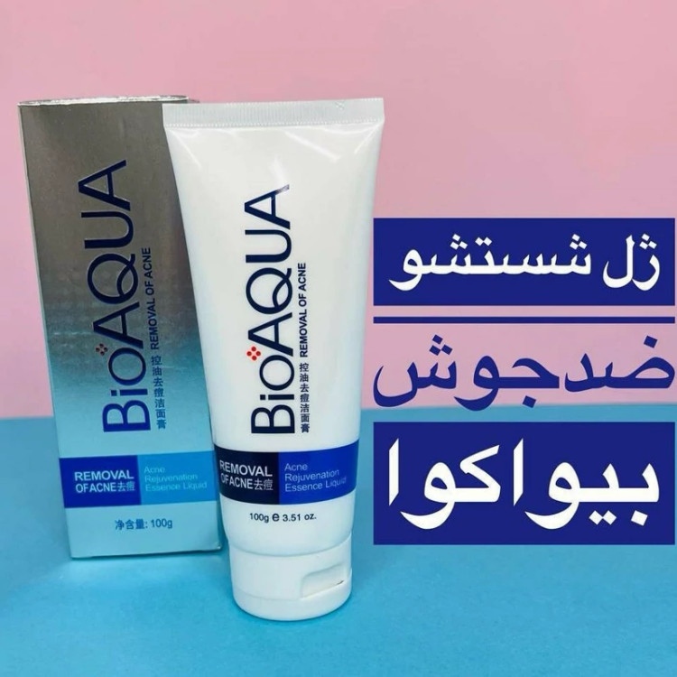 فوم ضد جوش بیوآکوا 100 گرم(ضد جوش و آکنه و کنترل چربی پوست) مدل new kanada041