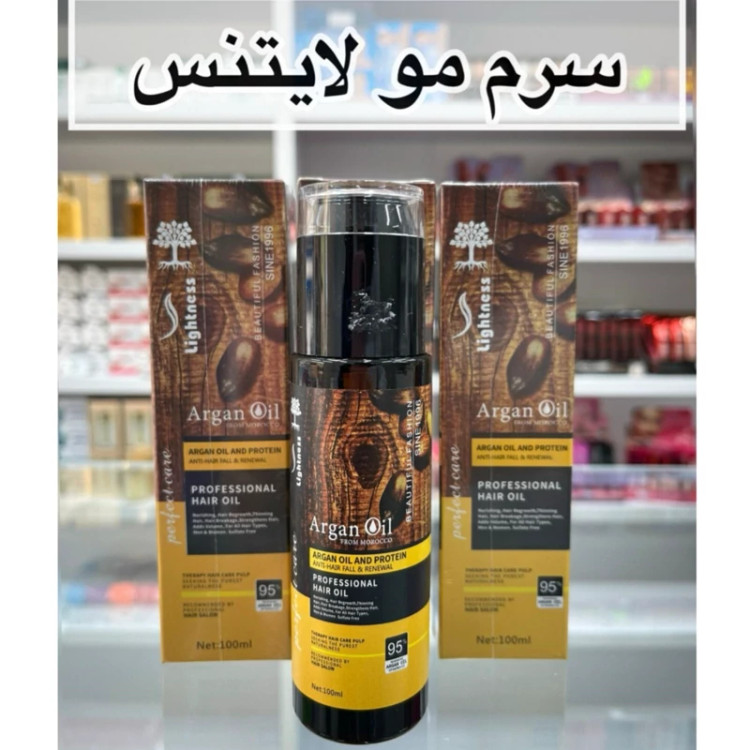 روغن مو آرگان لایتنس ضمانت اصلی 95 درصد بدون سولفات مدل new kanada041