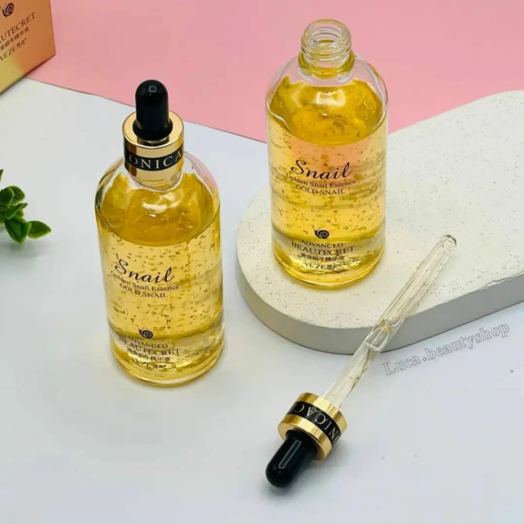 سرم حلزون طلا وزه 100 میل جوانسازی پوست و ضد پیری و چین و چرو مدل new kanada041