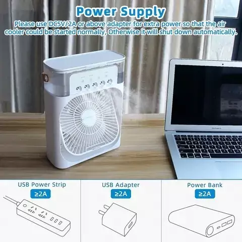 پنکه مه پاش رومیزی مدل Air Cooler Fan مدل new kanada031