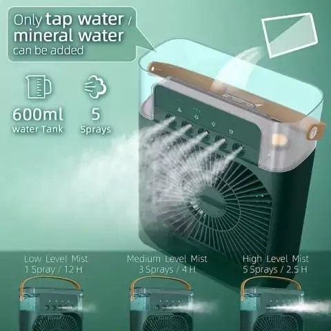 پنکه مه پاش رومیزی مدل Air Cooler Fan مدل new kanada031