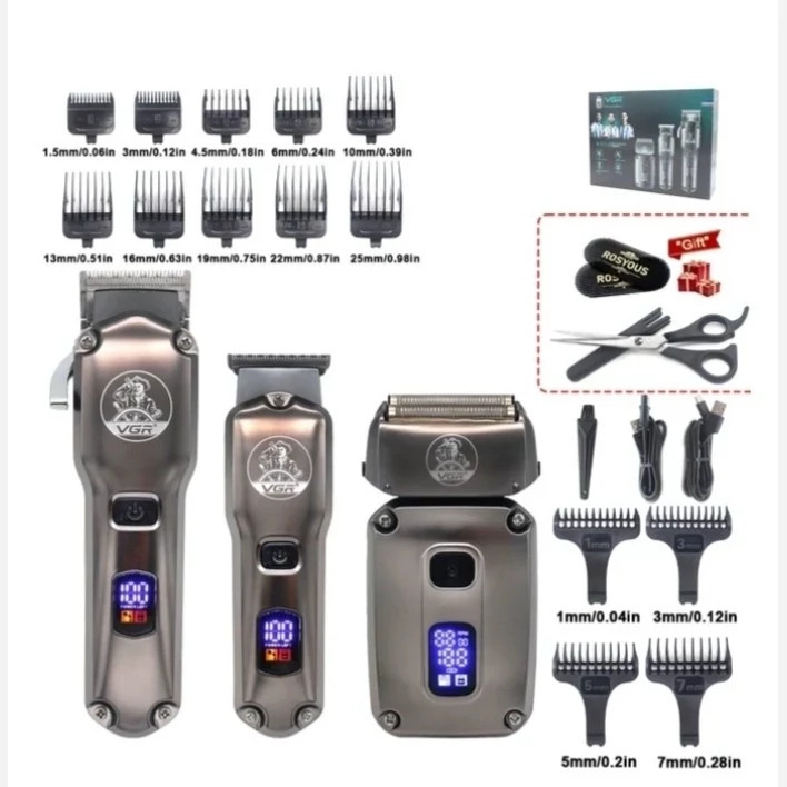 ماشین اصلاح 3 قلو وی جی ار مدل V-675s3مدل new kanada031