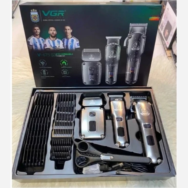 ماشین اصلاح 3 قلو وی جی ار مدل V-675s3مدل new kanada031