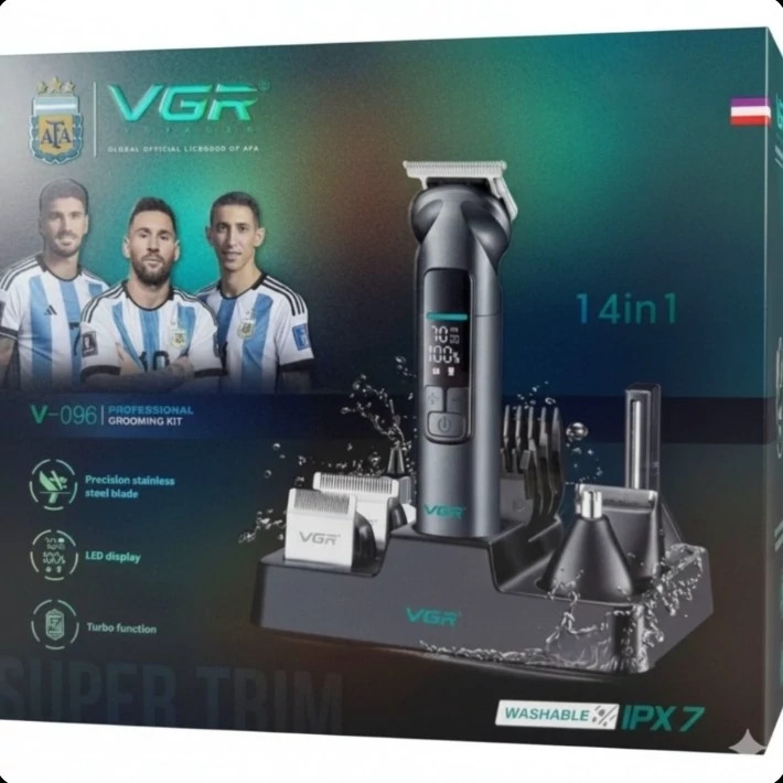 ست ماشین اصلاح وی جی آر مدل V-096 ضد آب مدل new kanada031