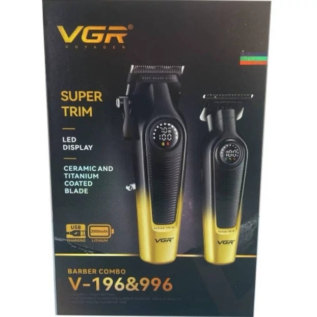 ست ماشین اصلاح سالنی VGR مدلV-996و V196 مدل new kanada021