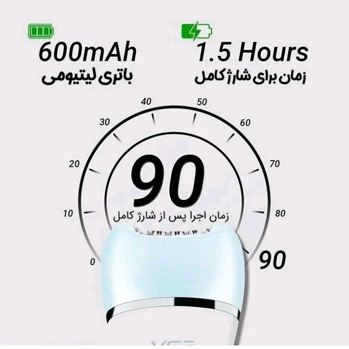 ست اصلاح 6 کاره بانوان ضد آب برند VGR اپیلاتور 6 کاره شارژی VGR مدل V-733 اصل مدل new kanada021