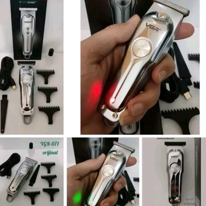 ماشین اصلاح موی سر و صورت وی جی ار مدل V-071 اصل پلمپ شرکتی مدل new kanada021
