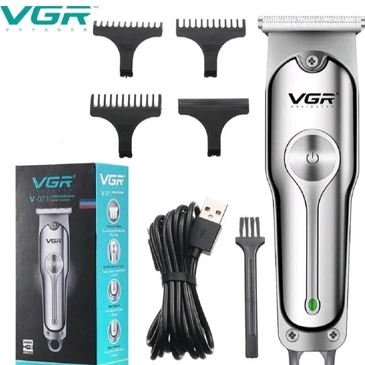 ماشین اصلاح موی سر و صورت وی جی ار مدل V-071 اصل پلمپ شرکتی مدل new kanada021