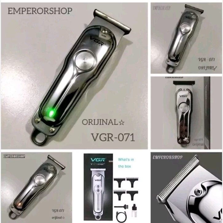 ماشین اصلاح موی سر و صورت وی جی ار مدل V-071 اصل پلمپ شرکتی مدل new kanada021
