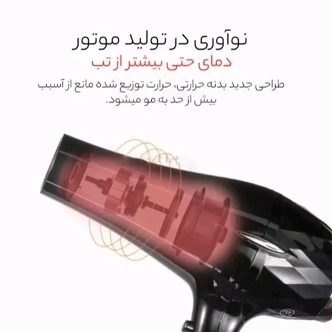 سشوار حرفه ای وی جی ار 413 مدل new kanada021