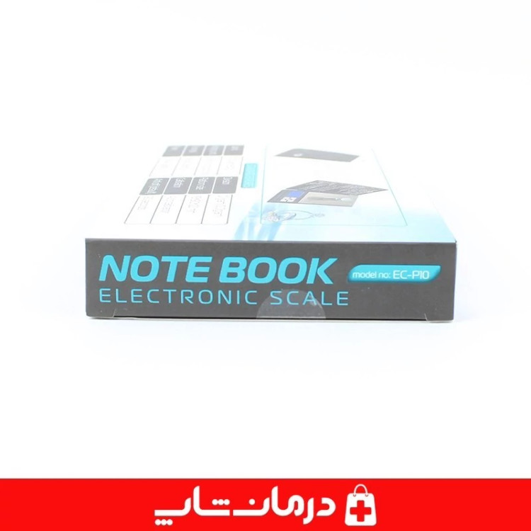 ترازو گرمی دیجیتال ترازو نوت بوکی 600 گرمی ترازو note book دقت 0/01 EURECARE مدل ec p10 کالا پزشکی ردمان شاپ کد 404083