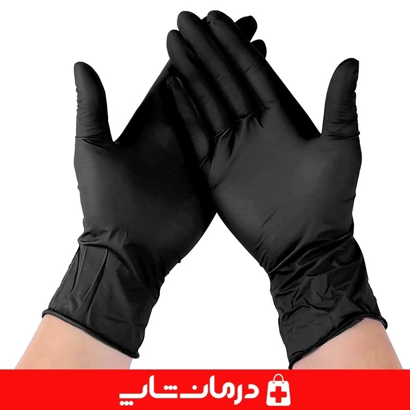 دستکش نیتریل گاماتکس دستکش معاینه op gamatex سایز لارج 100 عددی کاناداکالا مدل 01315