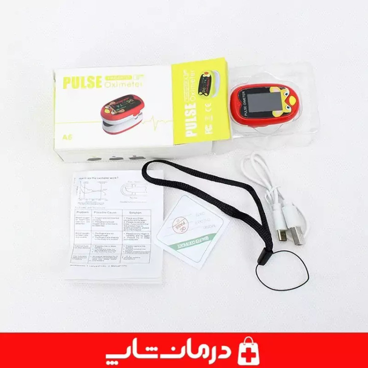 پالس اکسیمتر اطفال مدل a6 پالس انگشتی نوزاد کودک کاناداکالا مدل 01314