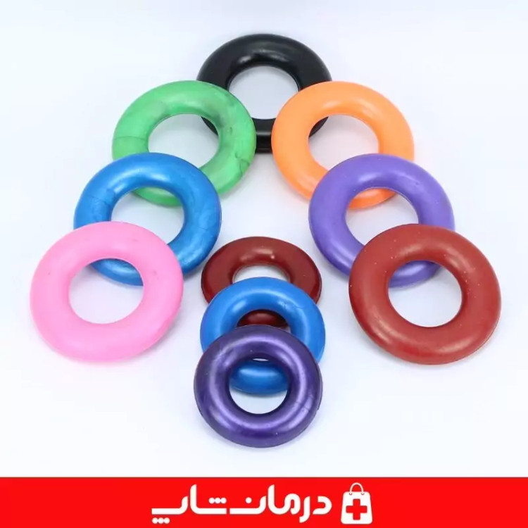 حلقه دست ورزشی سایز بزرگ 9 cm حلقه مچ نارنجی فروشگاه تجهیزات پزشکی درمان شاپ 403783