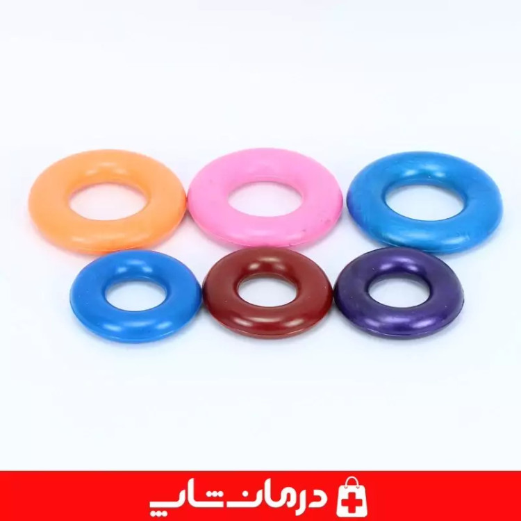 حلقه دست ورزشی سایز بزرگ 9 cm حلقه مچ نارنجی فروشگاه تجهیزات پزشکی درمان شاپ 403783
