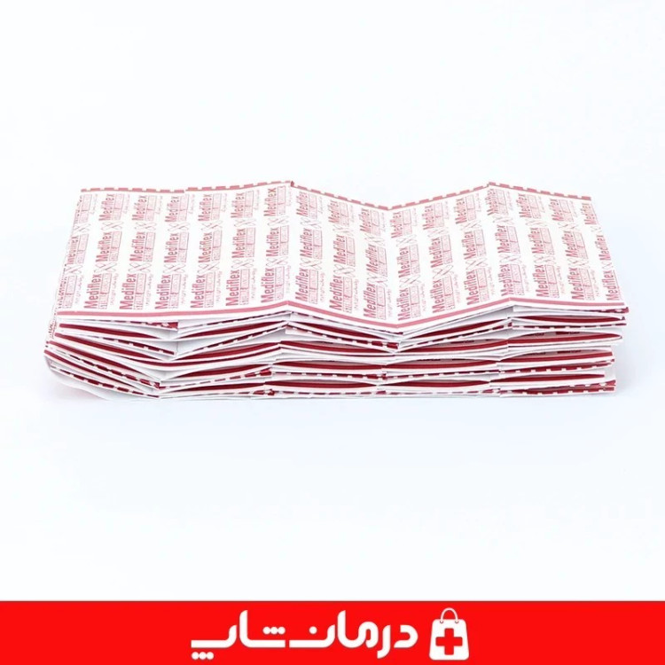 چسب زخم مدیفلکس mediflex چسب زخم نواری 100 تایی تجهیزات پزشکی درمان شاپ 403789