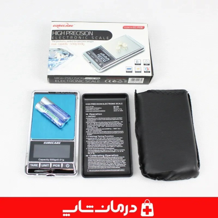 ترازو 500 گرمی دیجیتال مدل ec p08 دقت ترازو جیبی دقیق کاناداکالا مدل 01314