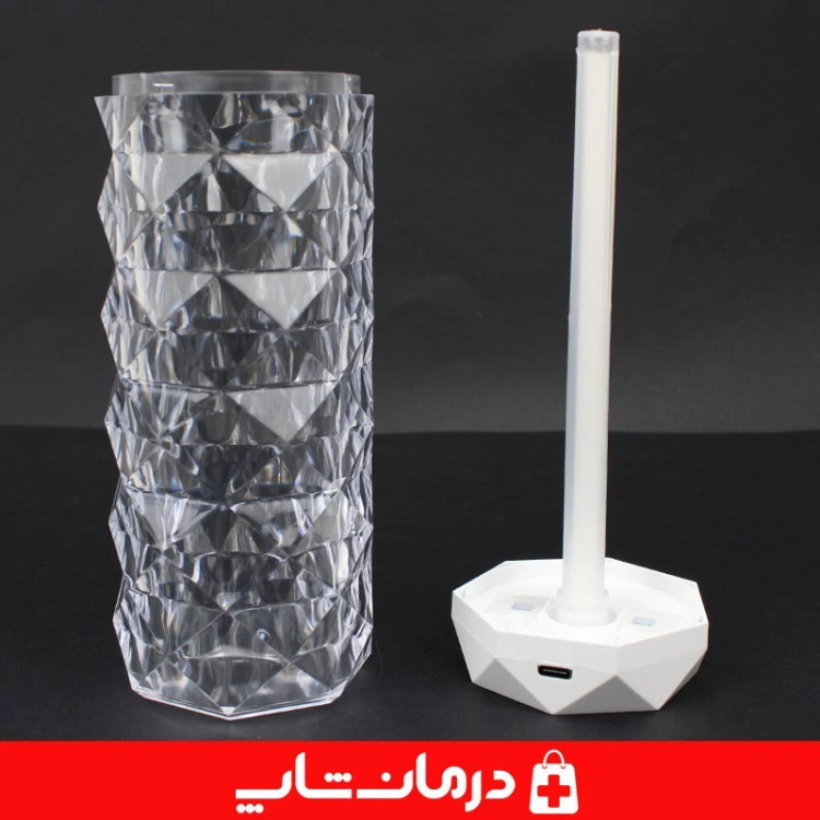 بخور سرد کریستالی چراغ دار 400 میلی لیتر مدل smart humidifire lf 103 کاناداکالا مدل 01312