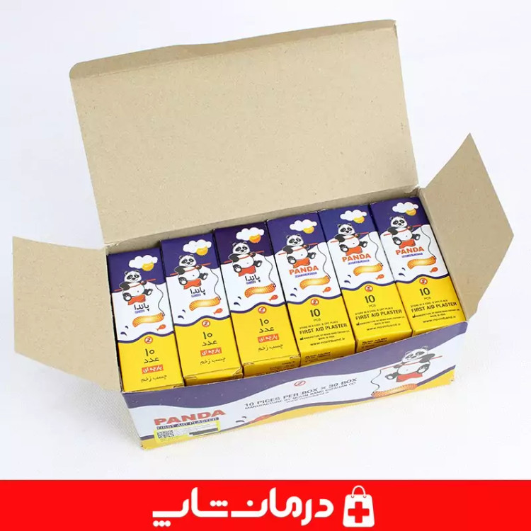 چسب زخم panda بسته 300 عددی چسب زخم پاندا درمان شاپ تامین کننده اقلام مصرفی پزشکی درمانی طبی کالا پزشکی توان بخشی402392