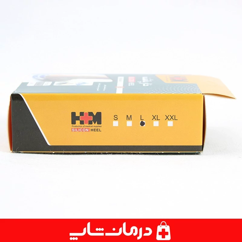 پدخارپاشنه سیلیکونی hm سایز بزرگ L پد ژله ای خارپاشنه و ترک پا اچ ام کاناداکالا مدل 01312