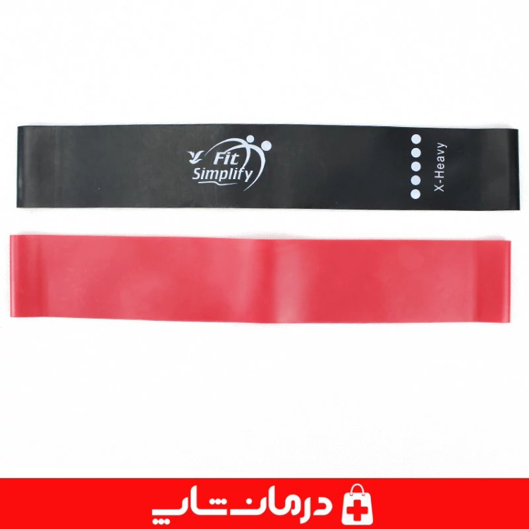 کش پیلاتس لاتکس تراباند بسته 5عددی کش لوپ fit simplify کاناداکالا مدل 01312