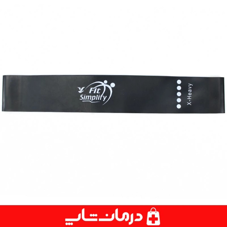 کش پیلاتس لاتکس تراباند بسته 5عددی کش لوپ fit simplify کاناداکالا مدل 01312