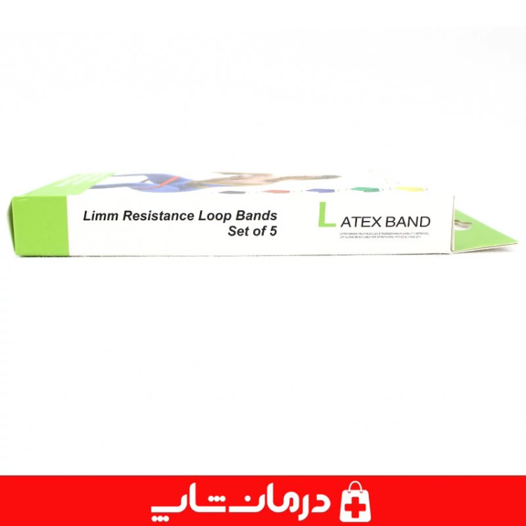 کش پیلاتس لاتکس تراباند بسته 5عددی کش لوپ fit simplify کاناداکالا مدل 01312