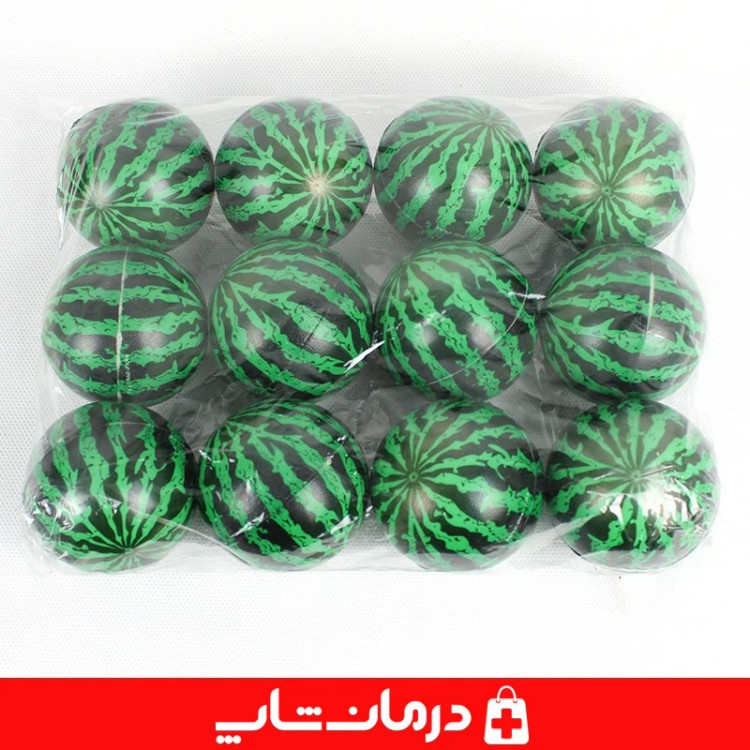 توپک فیزیوتراپی فومی 6 سانت بسته 12 عددی توپ اسفنجی فیزیوتراپی تقویت مچ کاناداکالا مدل 01312