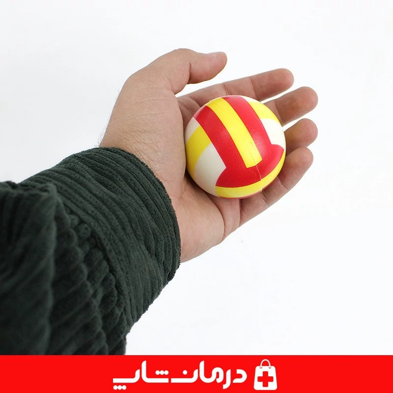 توپک فیزیوتراپی فومی 6 سانت بسته 12 عددی توپ اسفنجی فیزیوتراپی تقویت مچ کاناداکالا مدل 01312