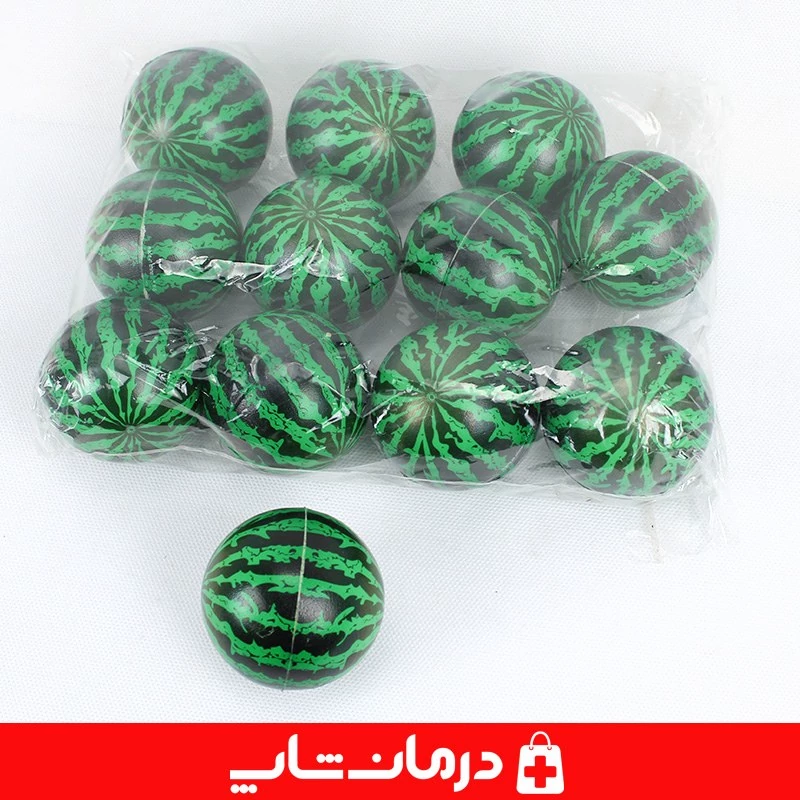توپک فیزیوتراپی فومی 6 سانت بسته 12 عددی توپ اسفنجی فیزیوتراپی تقویت مچ کاناداکالا مدل 01312