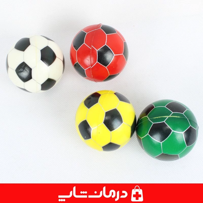 توپک فیزیوتراپی فومی 6 سانت بسته 12 عددی توپ اسفنجی فیزیوتراپی تقویت مچ کاناداکالا مدل 01312