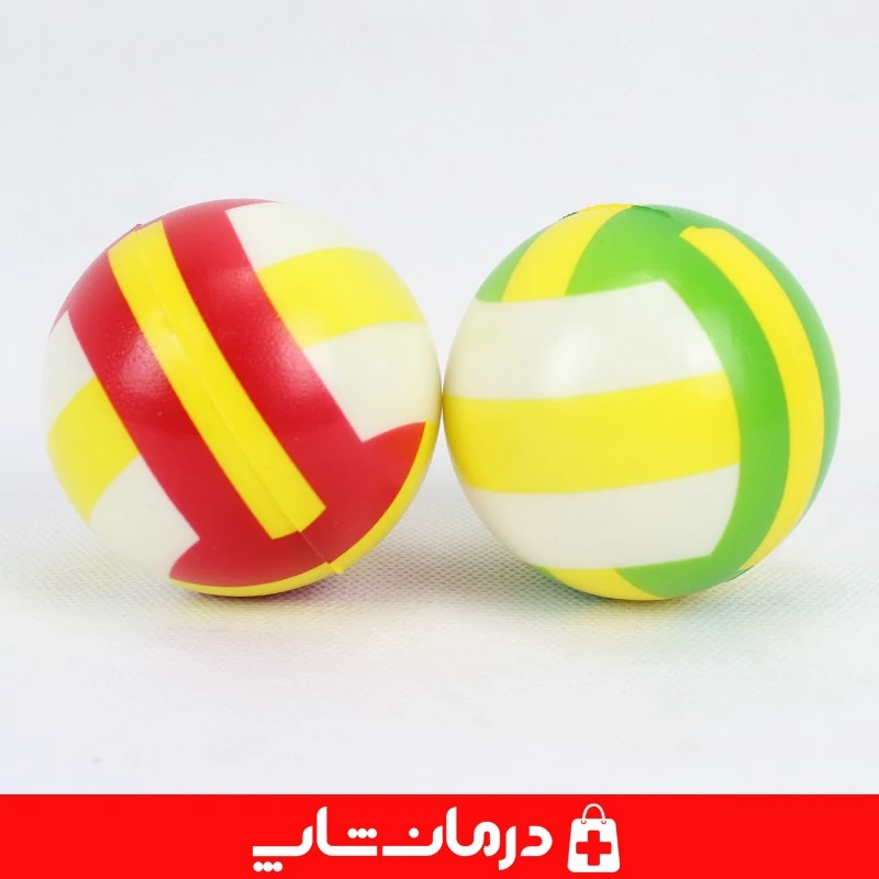 توپک فیزیوتراپی فومی 6 سانت بسته 12 عددی توپ اسفنجی فیزیوتراپی تقویت مچ کاناداکالا مدل 01312