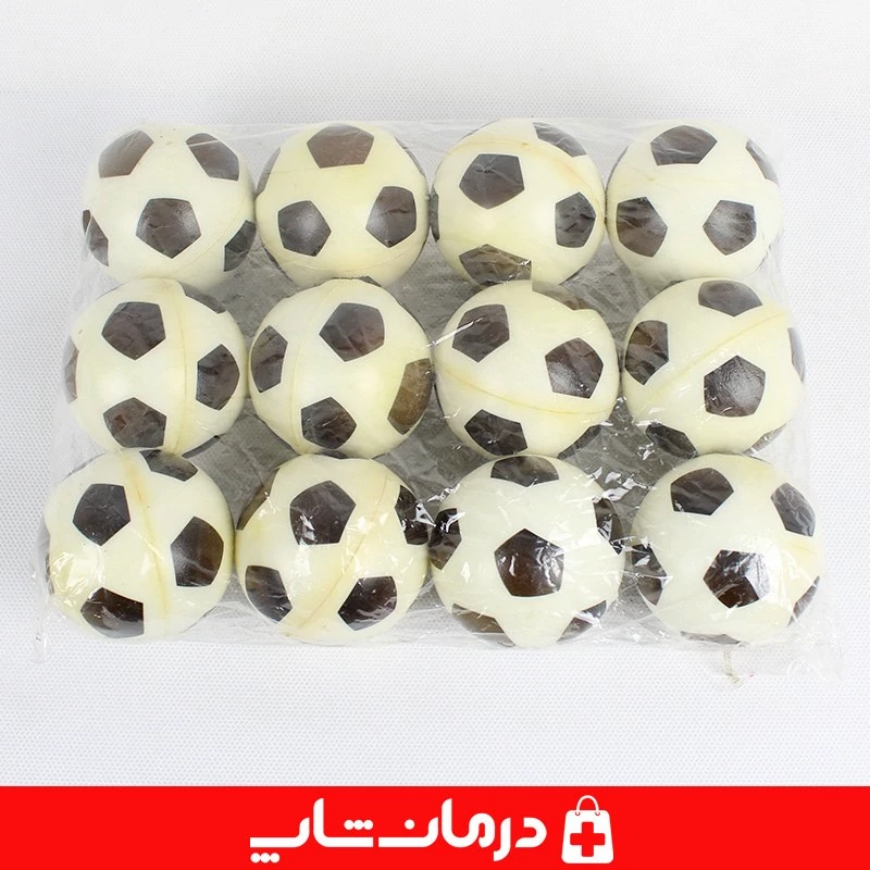 توپک فیزیوتراپی فومی 6 سانت بسته 12 عددی توپ اسفنجی فیزیوتراپی تقویت مچ کاناداکالا مدل 01312